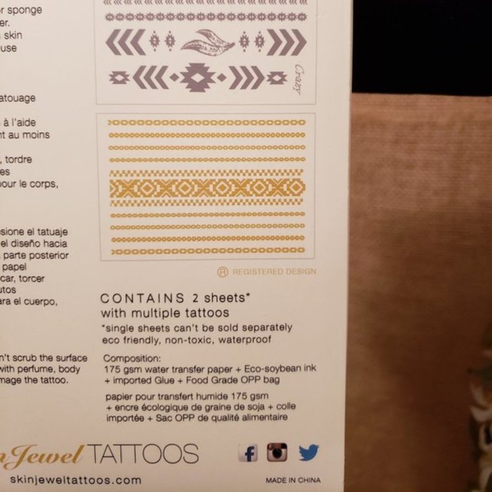 Skin Jewel Temporary Tattoos NEW - Picture 9 of 10
